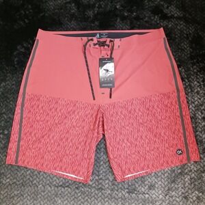 Outerknown APEX Trunks by Kelly Slater Mineral Red Men's Boardshorts Size 38